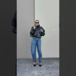 Styling the bomber jacket of the season and my favourite barrel jeans  effortless style #outfitlook