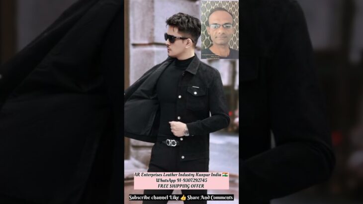 Suede Leather Jacket Men’s Slim-fit High-grade Pu Handsome Retro Biker’s l AR Enterprises Leather l