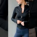 Women Sport Jacket Zipper Yoga Coat Clothes Quick Dry Fitness Jacket Running Hoodies Thumb Hole