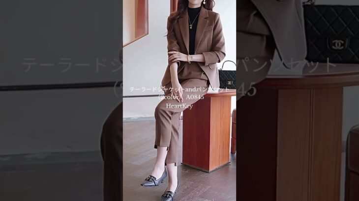 テーラードジャケットandパンツセット（2color） A0845