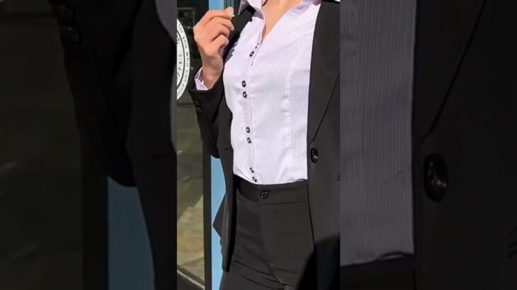 ビジネススーツ ジャケットandスカートandパンツandシャツ4点セット A0859