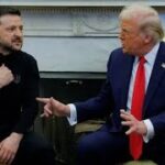 米ウクライナ首脳、感情抑え友好ムード演出　ゼレンスキー氏はジャケット着用