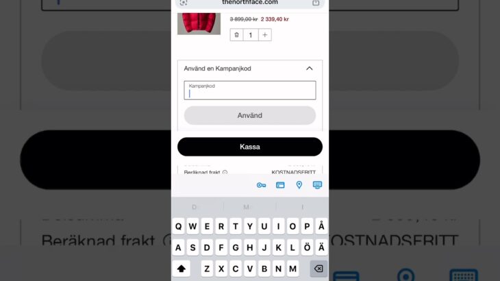 10 % extra rabatt!!😱 #thenorthface #rabattkod #omg