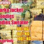 20/- Panipat Surplus Korean Fresh Cloth, 50/- Hoodies, 80/- Parka Jacket 20/- Sweater Wholesale Bale