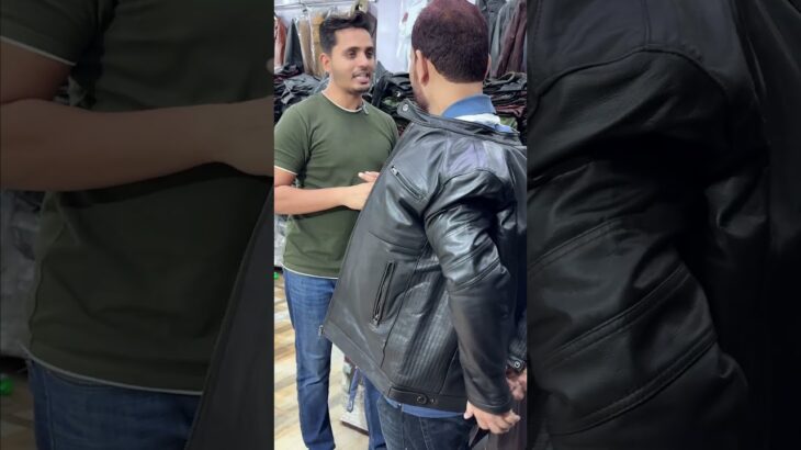 554 km dur “Lucknow” se aaye Customer Pure Leather Jacket lene🤩 Order Now: 9927316139 #goodleather