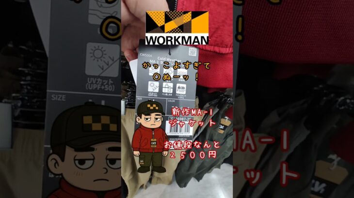 ワークマンの新システムCWLSレイヤードシステム見てきたよ。新作MA-1ジャケット2種類かっこよすぎて、〇ぬー！#ワークマン #ワークマン男子 #workman