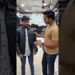 Customer From Gujarat Original leather jacket with cheap priceOrder now 9818243717,7303182024#shorts