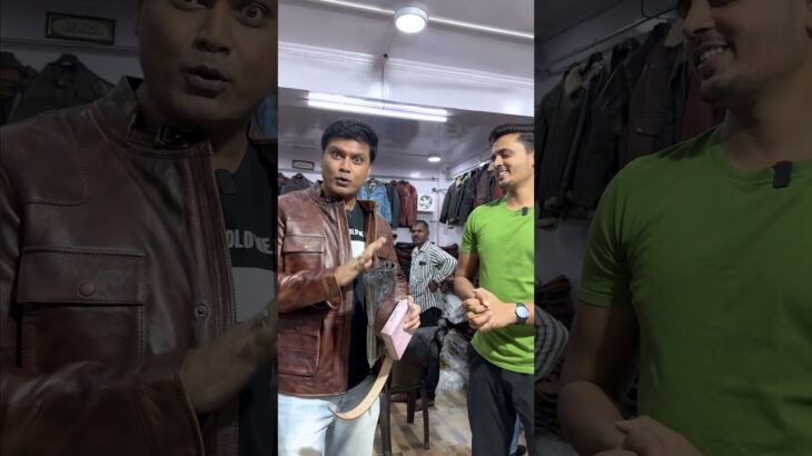 Customer from Chandigarh Original leather jacket with cheap price Order now 9927316139,#shorts