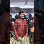Customer from Jaipur Rajasthan . Original Leather jacket 🧥  for order 9818243717,7303182024 #shorts