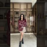 Dopamine Dressing Ep.3🍷Burgundy Leather Jacket + Mini Skirt Outfit | Fall Fashion Inspo 2025