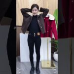 #Double-sided knitted jacket looks good on everyone#Small outfits Autumn and winter new styles