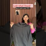 I found perfect sporty jacket under 500 only 😳 #winterwearhaul #youtubeshorts #jacketsformen