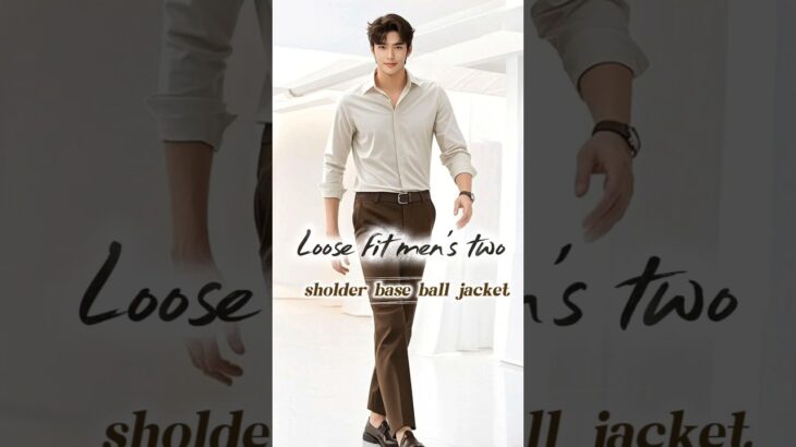Korean style loose jacket|fit shoulder#mensfashion #premiumstyle #menoutfitideas #mensclothing