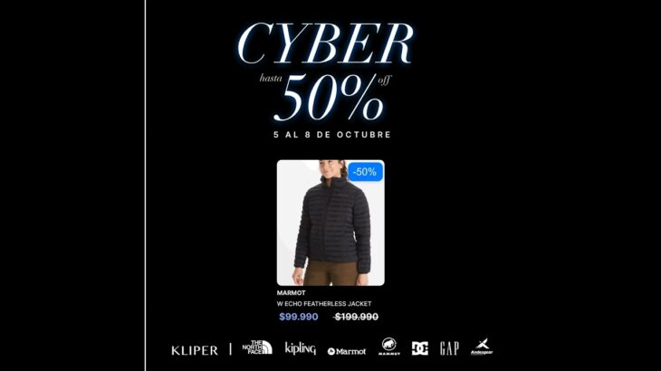Las mejores ofertas de este Cyber: Hasta 50% off en The North Face, GAP, Marmot, DC Shoes