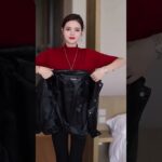 #Looks good on everyone #Small outfits #Leather jacket#fashiontrendmom#new
