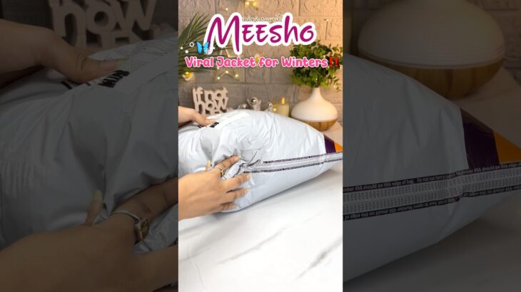 Meesho Viral Jacket for Winters ~ Meesho Haul | Meesho #meeshofinds #shorts #unboxing #jacket #viral