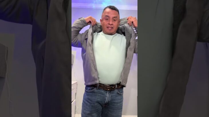 Men’s Warm Solid Zipper Fleece Jacket for Winter #jacket