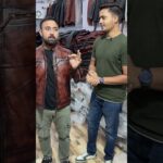 Rohini se aaye Customer Pure Leather Jacket lene🤩 Order Now: 9927316139 #goodleather #rohini#jacket