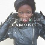 SATIN BLOUSE & LEATHER SHORTS STYILNG…OTK BOOTS –  Black leather jacket & short leather gloves