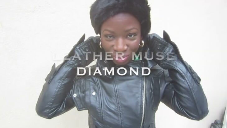 SATIN BLOUSE & LEATHER SHORTS STYILNG…OTK BOOTS –  Black leather jacket & short leather gloves