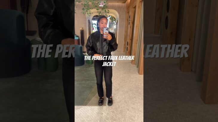 Searching for the perfect faux leather jacket for Fall 2025 #leatherjacket #outfitinspo