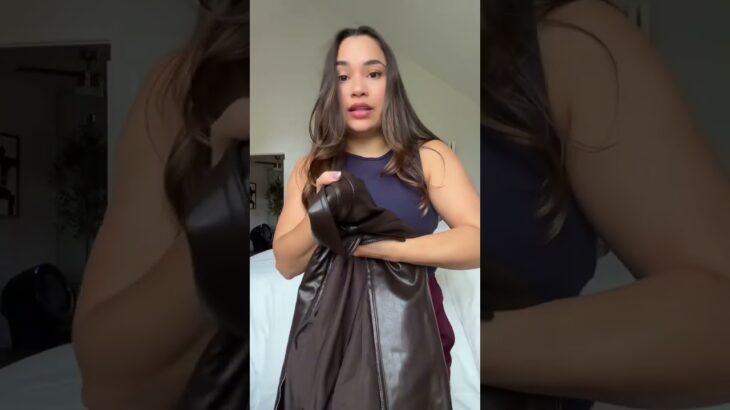 This leather jacket is more useful than the viral Zara suede jacket imo #zara #fallfashion2025