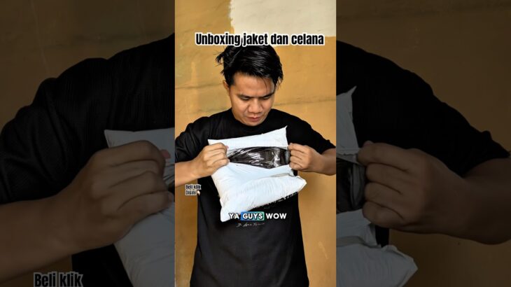 Unboxing sample jaket dan celana 80ribuan set #jaket #celanapendek