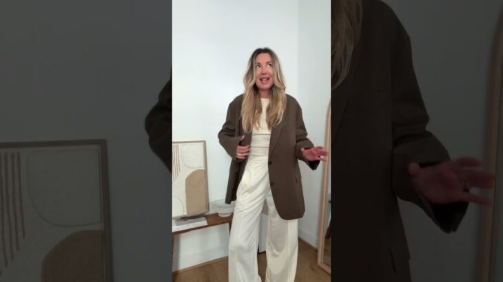 Unboxing+try on : la veste ioconique The Frankie shop (partie 2) ✨ #ootd#haulmode#outfit#unboxing#