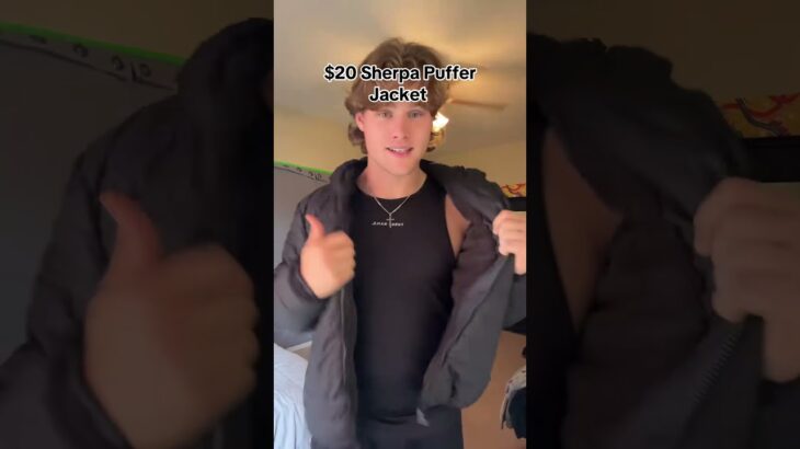 Winter Jacket Alert: Try This Cozy Sherpa Puffer #fok #sherpajacket