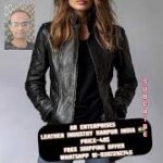 Women’s Stand Collar Long Sleeve Distressed Fashion Leather Jacket Coat l AR Enterprises India 🇮🇳 l