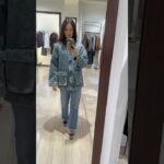 Стильная #куртка #jacket #denim #massimodutti #shorts  #ootd #outfit #outfitinspo #outfitideas