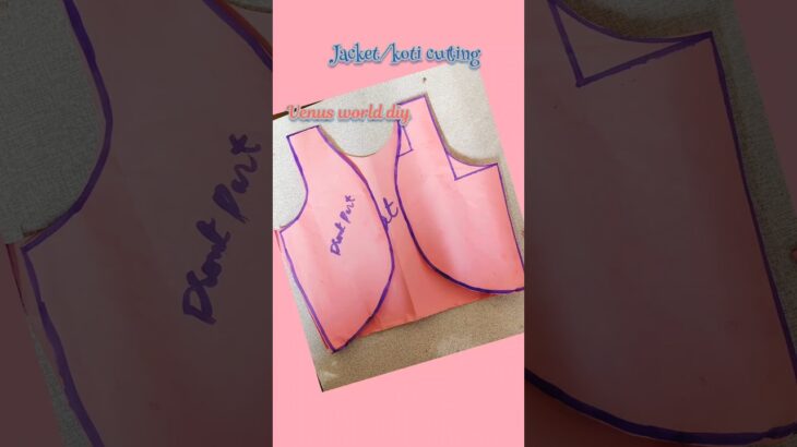 jacket kurti /koti cutting l beautiful kurti jacket/koti l Modern jacket cutting tutorial#jacket