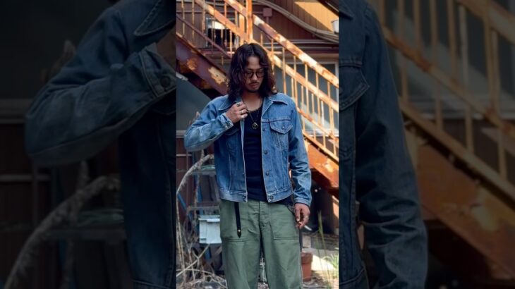 デニムジャケットコーデ#古着#アメカジ #ootd