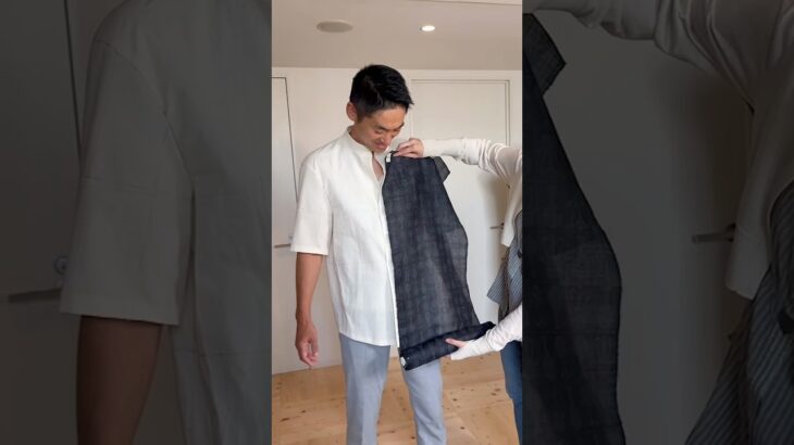 着物をジャケットに？リメイクに挑戦！#着物 #着物バイヤー野瀬 #shorts