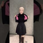 内側のカラーが可愛いニットジャケットを作りました。