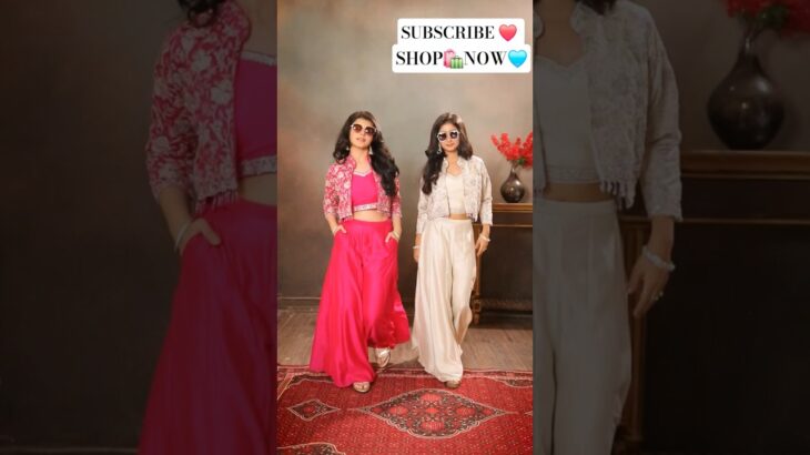 2026 Jacket Plazo #ethnicwear Jacket Crop Top Plazo #plazo #shorts