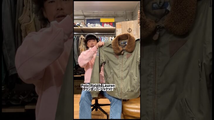 ラルフローレンのダウンボンバージャケットの紹介　#ラルフローレン #アメリカ買い付け #アメカジ #40代メンズファッション