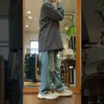 カッコイイ✨ヘリンボーンのトラッド調🧡ジャケットとコートの間ぐらいのハオリです【50代スタッフITOUYAさつきがリハビリを兼ねて今日も着る】