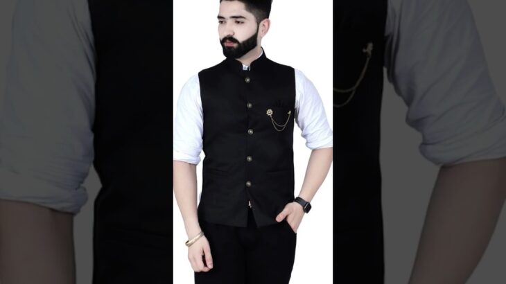 Diwali 2025 Special: Stylish Sleeveless Nehru Jacket for Men | Royal Blue Ethnic Look #diwali
