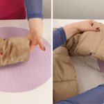 Don’t throw away old tights! Use them to make your jacket look brand new