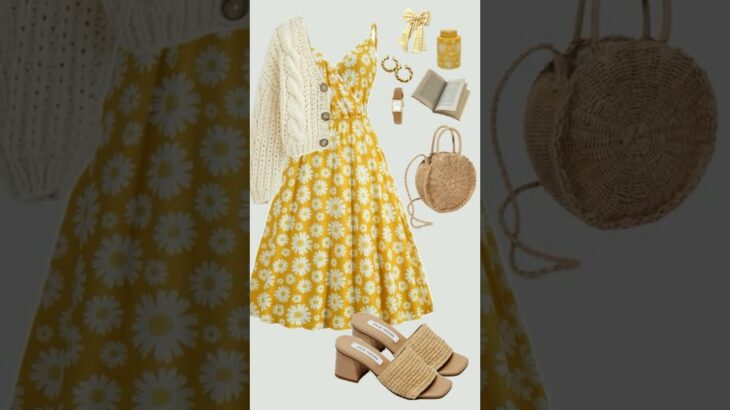 Dresses with jacket 🌼#shorts #viralshorts