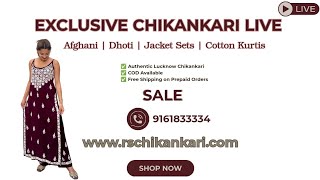 Exclusive Afghani, Dhoti & Jacket Sets | Casual Cotton Kurtis | Factory Price Live | RS Chikankari