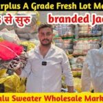 Export Surplus A Grade Fresh Lot | Mens Jacket Ladies Bhalu Sweater | Wholesale Market Panipat