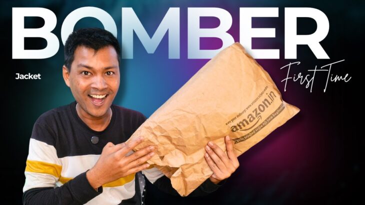 I Tried BOMBER JACKET for the First Time from Amazon !