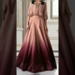 Jacket long anarkali dress