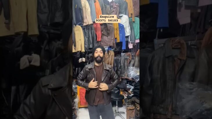 Leather biker jacket men !! Leather biker jacket outfit men #streetfood #shorts #ytshorts