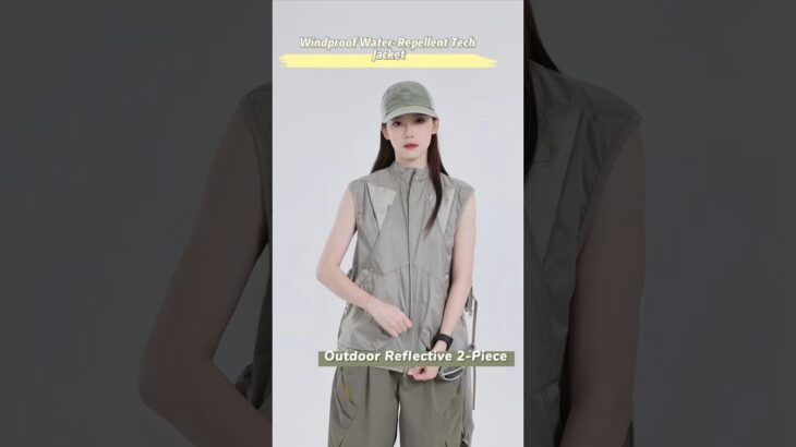 Maximum night run safety! Functional deconstructed jacket｜A must-have for outdoor enthusiasts.