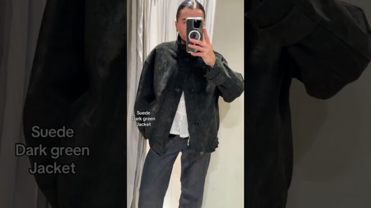 New @zara suede jacket ❤️‍🔥so nice❤️‍🔥I’m trying size M🙌 #zara#zarahaul