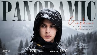 Now on Kickstarter: Stay Warm. Stay Safe. Stay Smart. Graphene Jacket With 270 Panoramic Hood.