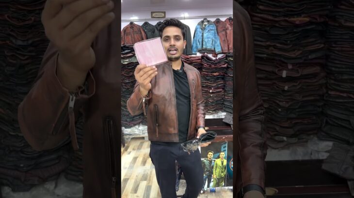 Original Leather jacket 🧥 with cheap price 🎉🔥 .WhatsApp  for order 7303182024 #shorts #ytshorts